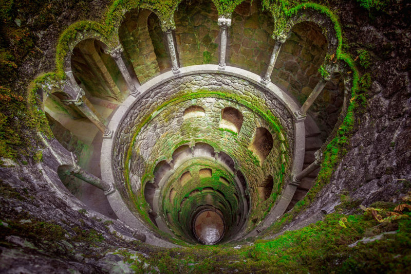 Poço Iniciático da Quinta da Regaleira em Sintra