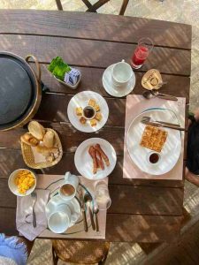 café da manha na Pousada Tankamana