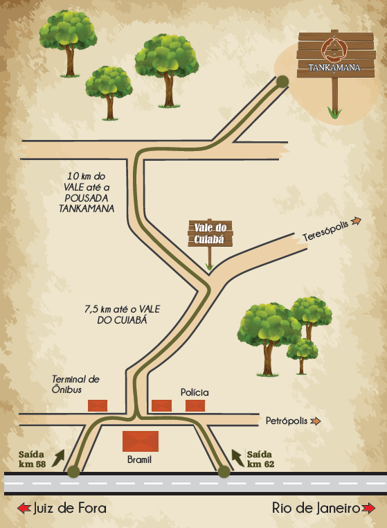Como chegar na Pousada Tankamana