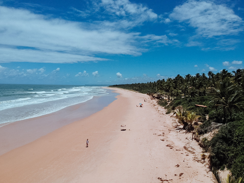 Praia dos Algodões na Península de Marau
